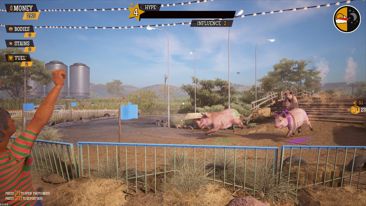 Pig racing and the Fight Club illustration